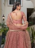 Ravishing Rust  Embroidered Engagement Lehenga Choli - women's fashion mart