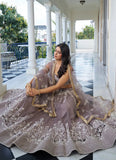 Bridesmaid Dusty Brown Embroidery Wedding Lehenga Choli - women's fashion mart