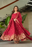 Wedding Designer Embroidered Zari Sequins Work Gown