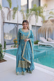 Premium Embroidered Kurti Sharara Dupatta Set For Women