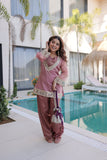 Royal Mirror Work Kurti Palazzo Set For Women