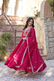 Floral Embroidery Sequins Work Beautiful Anarkali Suit Set
