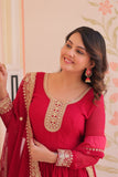 Stunning Designer Georgette Sequins Embroidered Beautiful Gown