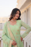 New Sequins Embroidery Work Anarkali Suit Set - women's fashion mart