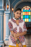 Passionate Multi with White Blouse Navratri Lehenga Choli - women's fashion mart