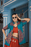 Celebrate Navratri With Multi and Rama  Lehenga Choli - women's fashion mart