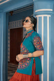 Celebrate Navratri With Multi and Rama  Lehenga Choli - women's fashion mart