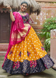 Breathtaking Yellow Embroidered Navratri Lehenga Choli - women's fashion mart