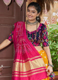 Breathtaking Yellow Embroidered Navratri Lehenga Choli - women's fashion mart