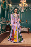 Lustrous Lavender Silk Navratri Embroidered Jacket Lehenga Choli - women's fashion mart