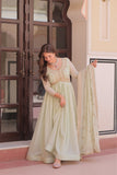Designer Georgette Gown With Sequins Elegance