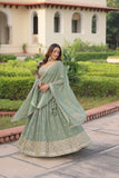 Designer Sequins Embroidered Lehenga Choli For Weddings And Festive Wear