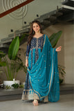Stylish Sequins Embroidered Wedding Designer Gown