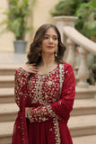 Amazing Festive Wear Faux Georgette Sequins Worked Gown - women's fashion mart
