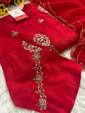 Designer Embroidered kurta set with dupatta  women's fashion mart
