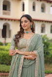 Designer Sequins Embroidered Lehenga Choli For Weddings And Festive Wear