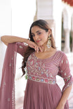 Premium Designer Sequins Beads Embroidery Gown With Dupatta Set