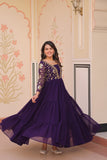 Sequins Zari Embroidered Work Wedding Designer Gown