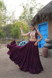 Designer Readymade Traditional Gamthi Threadwork Lehenga Choli For Navratri