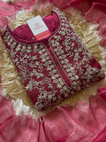 Designer Embroidered kurta pant with dupatta  women's fashion mart