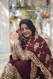 Stunning Premium Dark Maroon Anarkali Set - women's fashion mart
