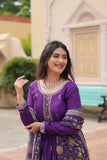 Stunning Sequins Embroidered Work Wedding Anarkali Set - women's fashion mart