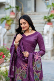 Floral Print Beets Handwork Stunning Salwar Suit - women's fashion mart