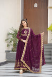 Georgette Tread Sequins Embordered Anarkali Suit