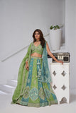 Ethereal Harmony  Double Layered Dupatta Bridal Lehenga