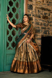 Elegant Perfectly Crafted Jacquard Silk Lehenga Choli