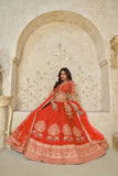 Ivory Grandeur Luxury Zari Embroidered Bridal Lehenga