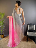 Zarocan Stone Cut Work Border Saree  women's fashion mart