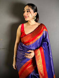 Artisan Banarasi Katan Silk Gold Zari Saree