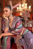 Luxurious Lavender Kanjivaram and Patola Printed Silk Saree - women's fashion mart