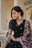 Beautiful Stylish designer Gown With Dupatta Set