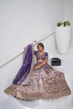 Divine Grandeur Royal Raw Silk Bridal Lehenga