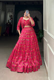 Floral Printed Pink Elegance Wedding Suit