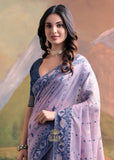 Sweet Purple Woven Cotton Jamdani Saree