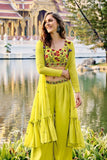 Georgette Embroidered Suit Set -WOMEN FASHION Default Title women's fashion mart