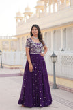 Stunning Embroidered Gown With Sequins Work - women's fashion mart