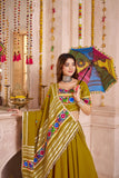 Designer Navratri Lehenga Choli With Mirror And Thread Work Dupatta