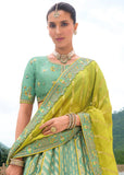 Aruba Blue Heavy Embroidered Designer Lehenga Set