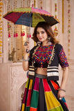 Black Stylish Designer Navaratri Lehenga Choli