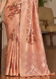 Classy Paech Woven Banarasi Tissue Organza Silk Saree With Digital Print