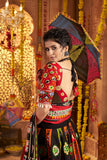 Black Designer Organic Cotton Stylish Navratri Lehenga Choli Set