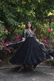 Traditional Elegance Anarkali Gown And Dupatta Set -WOMEN FASHION Rani Pink / S women's fashion mart