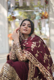 Stunning Premium Dark Maroon Anarkali Set - women's fashion mart