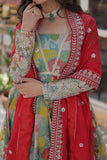 Designer Printed Gold Sequins Embroidered Work Anarkali Gown