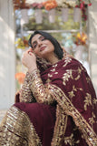 Stunning Premium Dark Maroon Anarkali Set - women's fashion mart