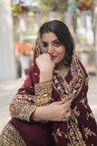 Stunning Premium Dark Maroon Anarkali Set - women's fashion mart
